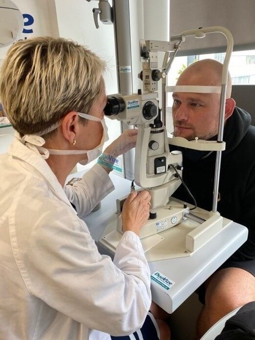 Jiri Mejstrik, preventivne očné vyšetrenie