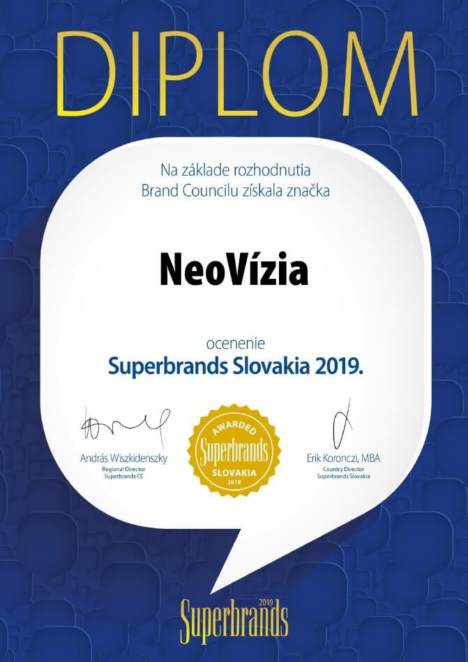 NeoVízia Superbrands Slovakia 2019